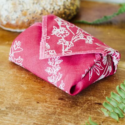 Reusable Sandwich Wrap - Raspberry Red