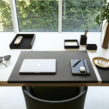 Kaufen Sie Schreibtischunterlage Adamantis Echtleder Anthrazitgrau -  Stahlkonstruktion mit Kantenschutz zu Großhandelspreisen