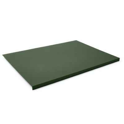 Desk Pad Adamantis Real Leather Green - Steel Structure with Edge Protector