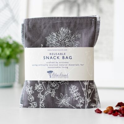 Reusable Snack Bag - Slate Grey