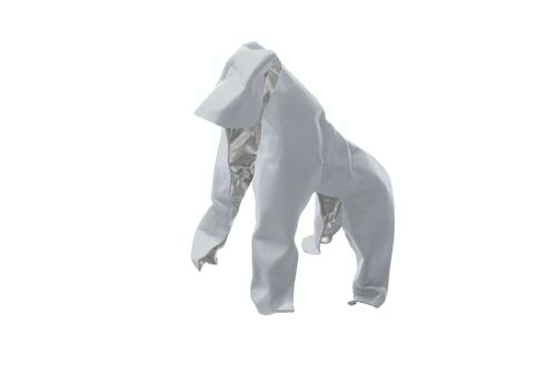 POP UP ANIMAL objet -  GORILLE GRIS - art - modelage