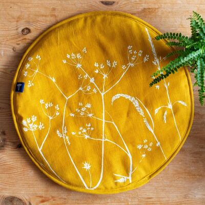 Aga Pad Chef's Pad Pure Linen Hedgerow Collection - Mustard