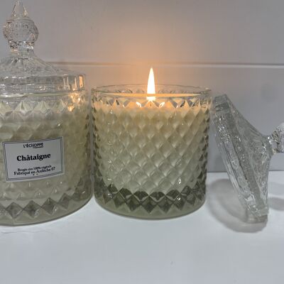 BONBONNIERE CHESTNUT SCENTED CANDLE 200 G OF 100% VEGETABLE SOYA WAX