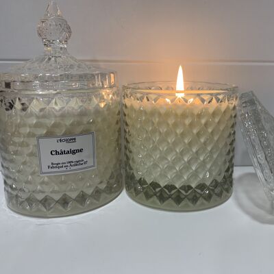 BONBONNIERE CHESTNUT SCENTED CANDLE 200 G OF 100% VEGETABLE SOYA WAX