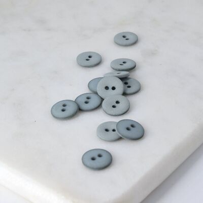 Matt sand buttons - Azul plomo