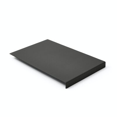 Mouse Pad Adamantis Real Leather Anthracite Grey - cm 20x32 - Steel Structure with Edge Protector