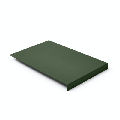 Mouse Pad Adamantis Real Leather Green - cm 20x32 - Steel Structure with Edge Protector