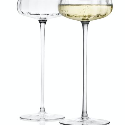 Coupe à cocktail et champagne CG100 fabriquée à la main Amberglass