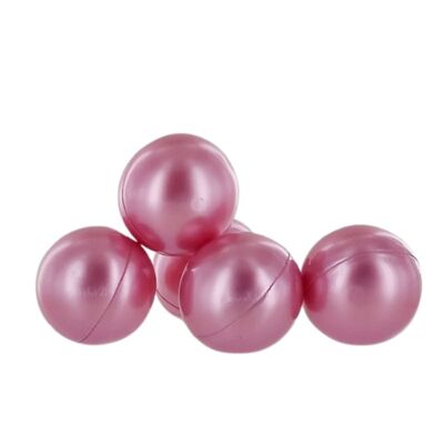 200 Perle da Bagno Rotonde Profumo di Rosa con Olio di Soia - Senza Parabeni - Palla per Pediluvio