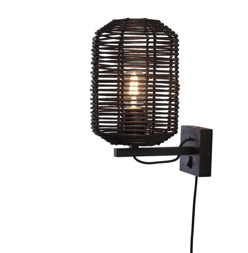 TANAMI Wall lamp with bamboo base