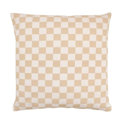 Housse de coussin à carreaux