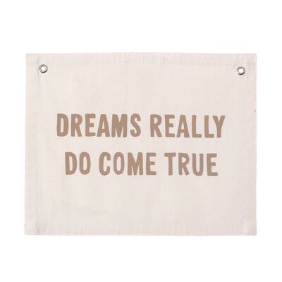 Banner „Träume werden wirklich wahr“.
