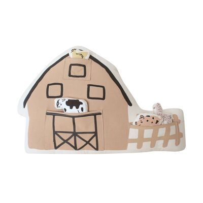 ferme interactive + oreiller animal