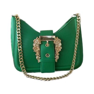 Green Italian-inspired baroque bag