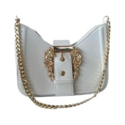 White Italian-inspired baroque bag