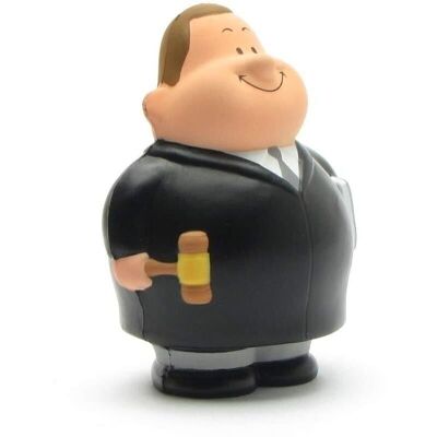 M. Bert - juge Bert - balle anti-stress - figurine écrasée