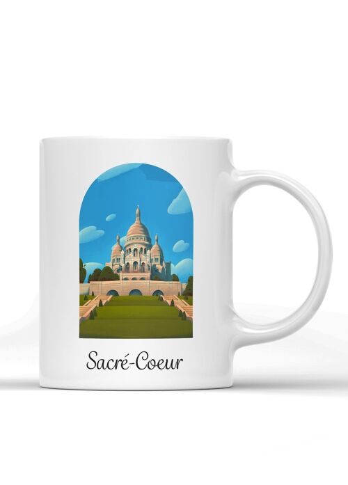 Mug illustration de la ville de Paris - Sacré-Cœur