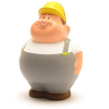 M. Bert - ouvrier du bâtiment Bert - balle anti-stress - figurine écrasée 1