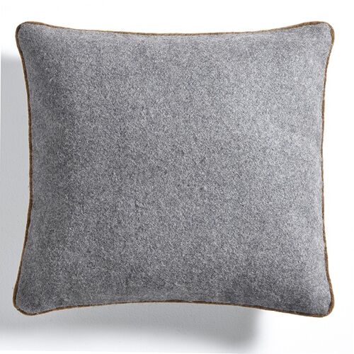 Coussin en Flanelle Gris Charbon – Lounge Fabrics