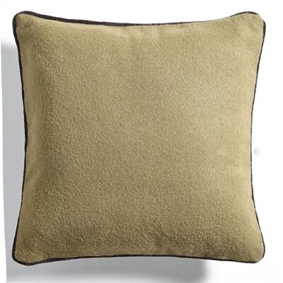 Beige Linen Flannel Cushion - Lounge Fabrics