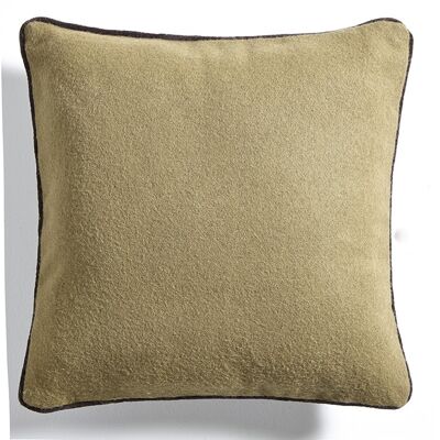 Coussin en Flanelle Lin Beige – Lounge Fabrics