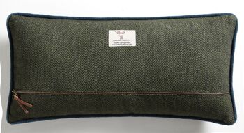 Coussin en Tweed Vert Feuillage "Please sit down" – Lounge Fabrics 2