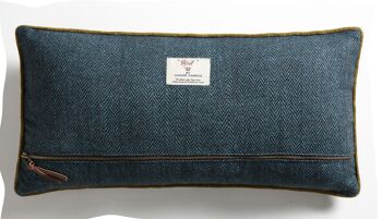 Coussin en Tweed Bleu Lagon "This is my sofa" – Lounge Fabrics 2