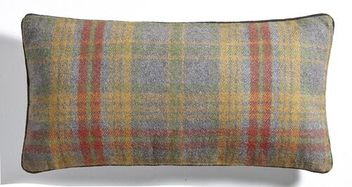 Coussin en Tweed Carreau multicolore – Lounge Fabrics