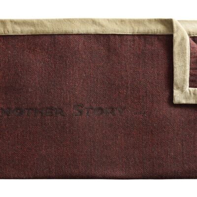 Paprika Red Tweed Plaid "Otra historia ..." - Lounge Fabrics