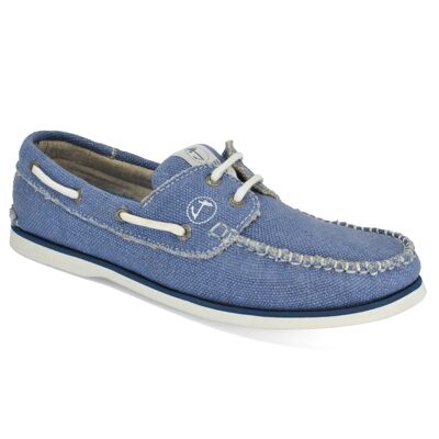 Men’s Boat Shoes Hemp & Vegan Seajure Fidden Blue