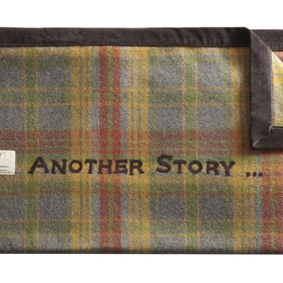 Plaid in tweed Quadri multicolori "Another Story ..." - Tessuti Lounge