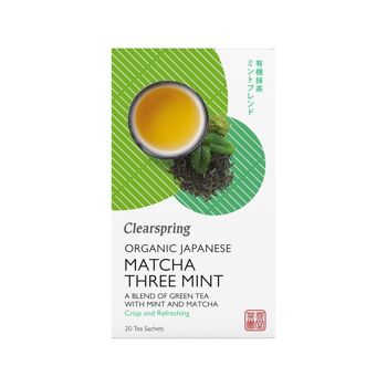 Thé matcha et menthe bio - 20 sachets à infuser 36g - FR-BIO-09 1