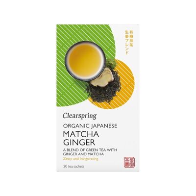 Organic matcha and ginger tea - 20 tea bags 36g - FR-BIO-09