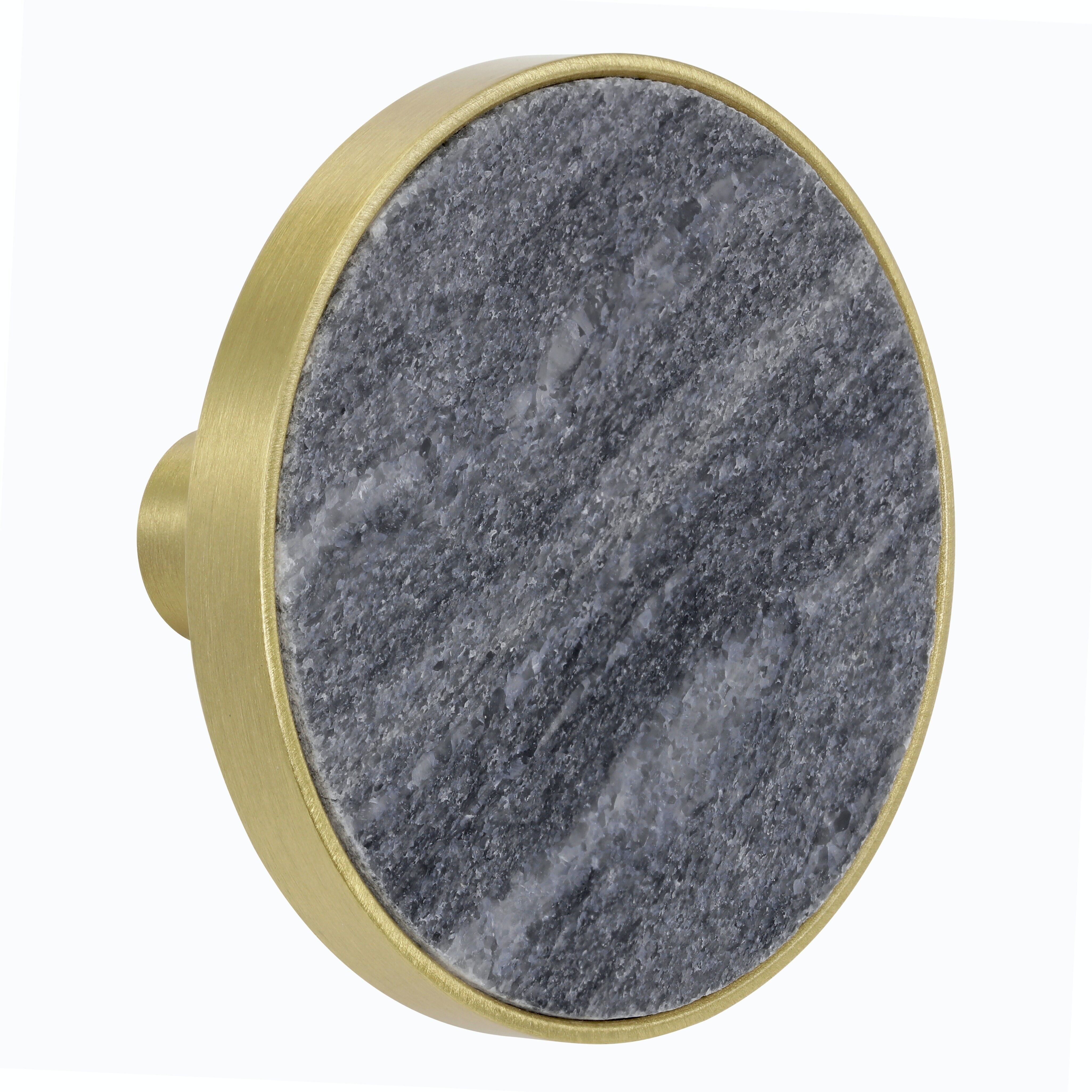 Black Marble knob/handle Large