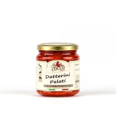 Tomates Datterini biologiques pelées à l'eau de mer - Assaisonnement pour pâtes, produit exclusif Cocco Food