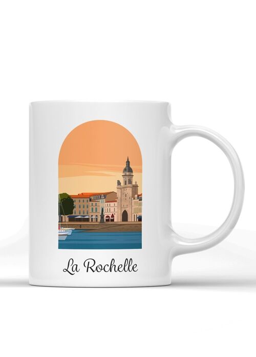 Mug illustration de la ville de La Rochelle - 2