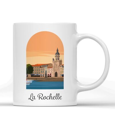 Taza ilustración de la ciudad de La Rochelle - 2