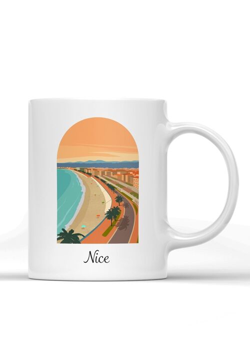 Mug illustration de la ville de Nice 2