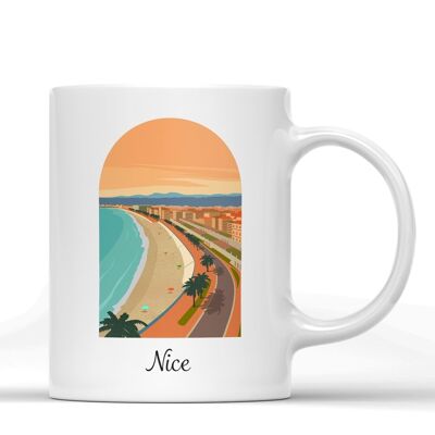 Mug illustration de la ville de Nice 2