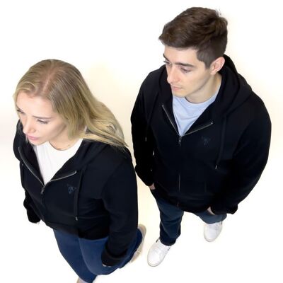 ZIPPED SOFT-TOUCH HOODIE