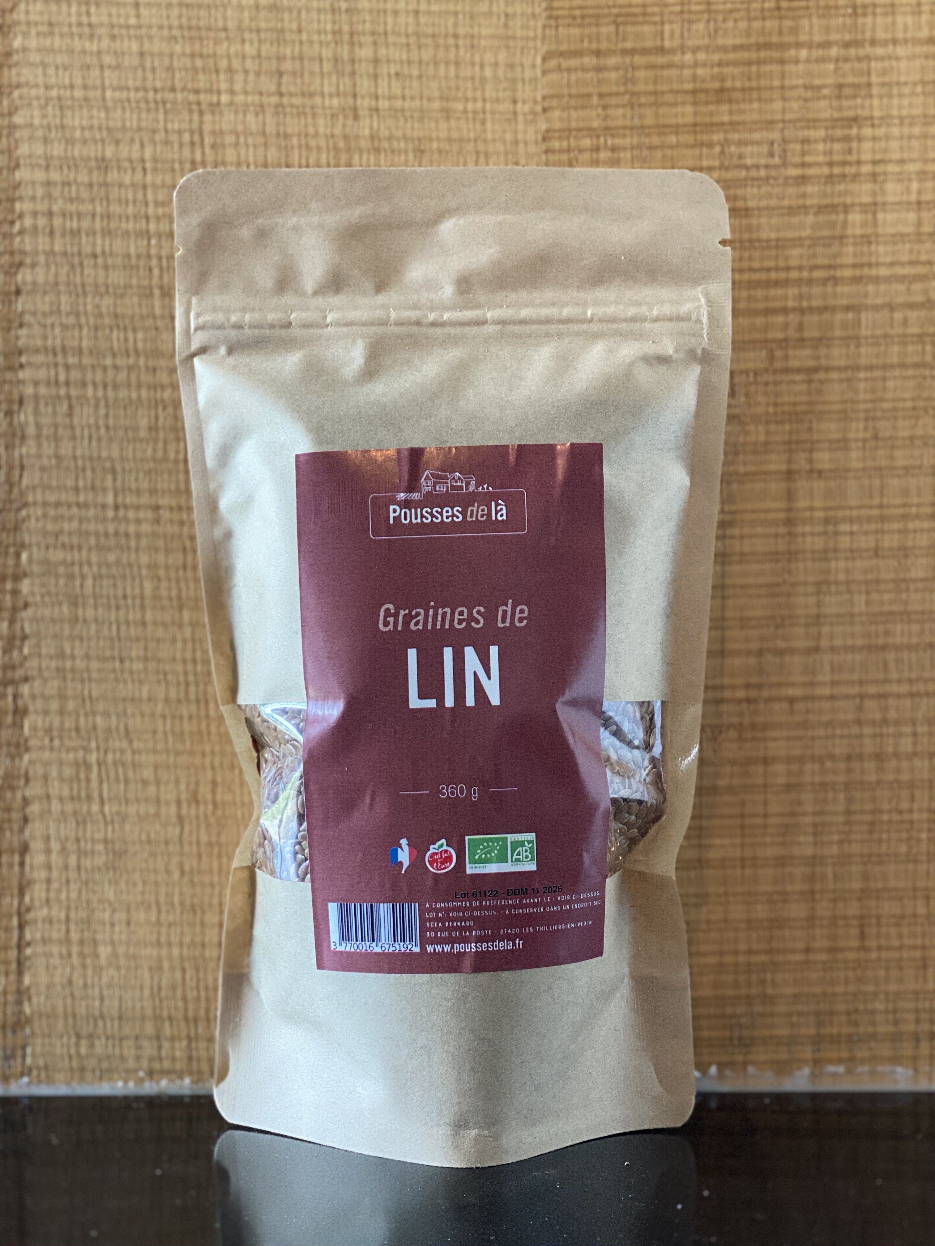 ORGANIC FLAX SEEDS 360G