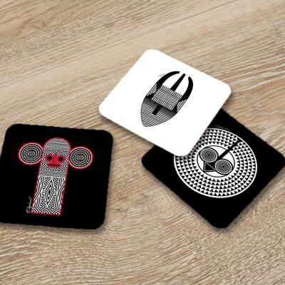 4 coasters - Collection Passeport