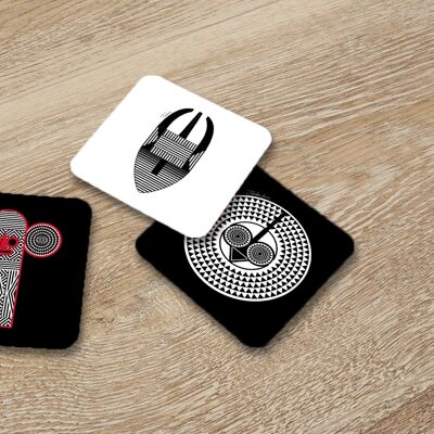 4 coasters - Passport Collection