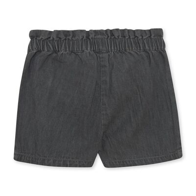 Shorts in denim grigio con tasche per bambina nella giungla - 11329679