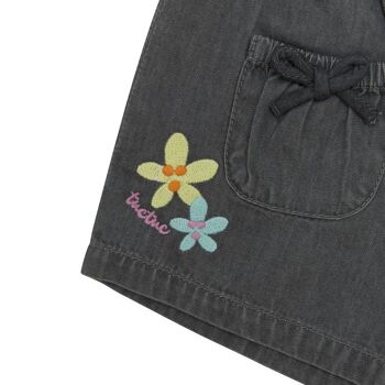 Short en jean gris avec poches pour girl in the jungle - 11329679 2