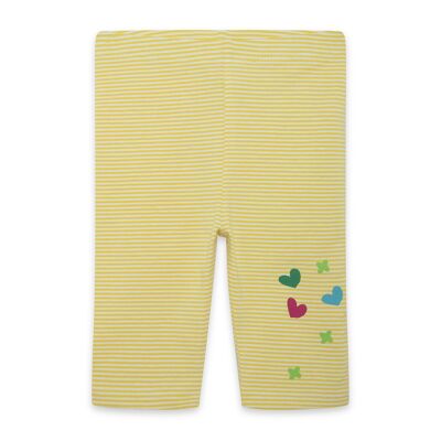 Leggings da pirata a righe bianche e gialle per bambina funcactus - 11329571