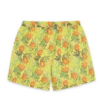 Short de bain jaune imprimé cactus pour papa funcactus - 11329531 2