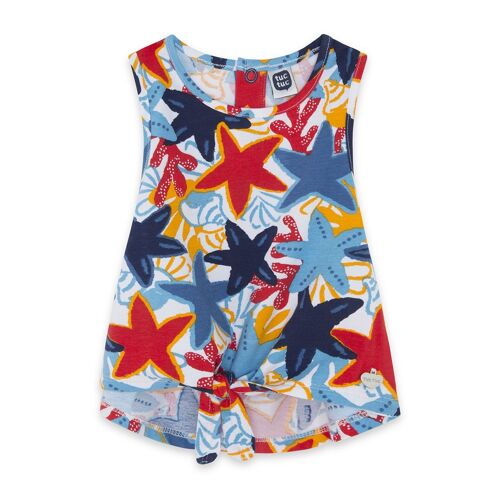 Camiseta sin mangas estampado estrellas de mar multicolor niña red submarine - 11329813
