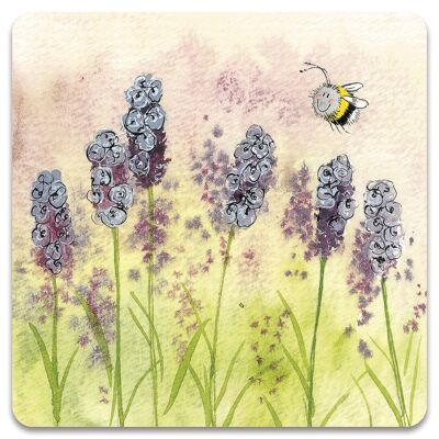 Lavender Bee Coaster