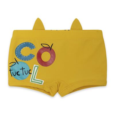 Costume da bagno giallo faccia di gatto ragazzo fruity time - 11329583